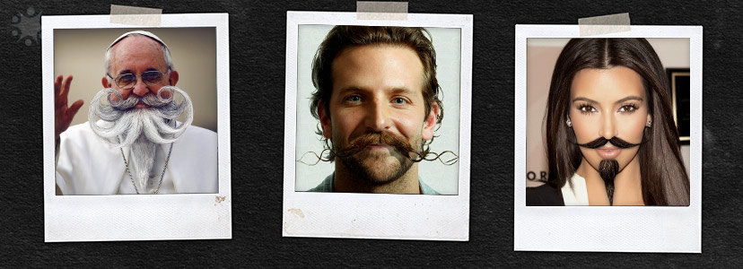 Celebrities Photoshopped With Crazy Facial Hair For Movember