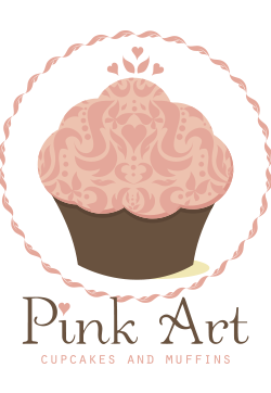 Logo Design for Pink Cupcake Decoration Art