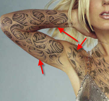 Create fake tattoos Photoshop tutorial