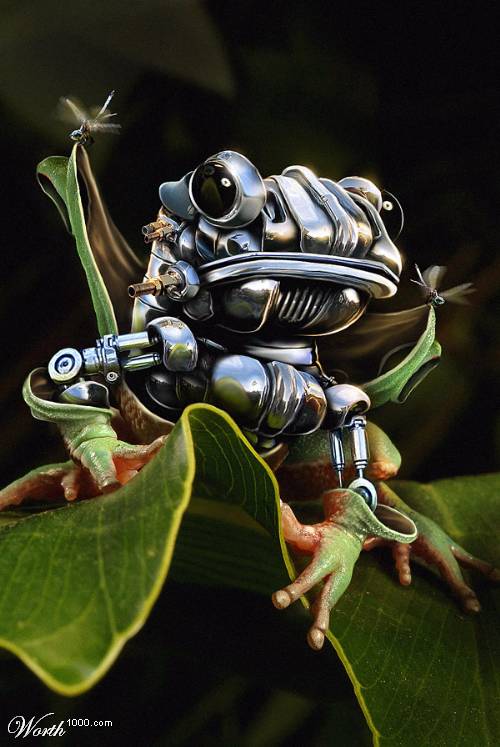 How to create a robotic frog Photoshop tutorial