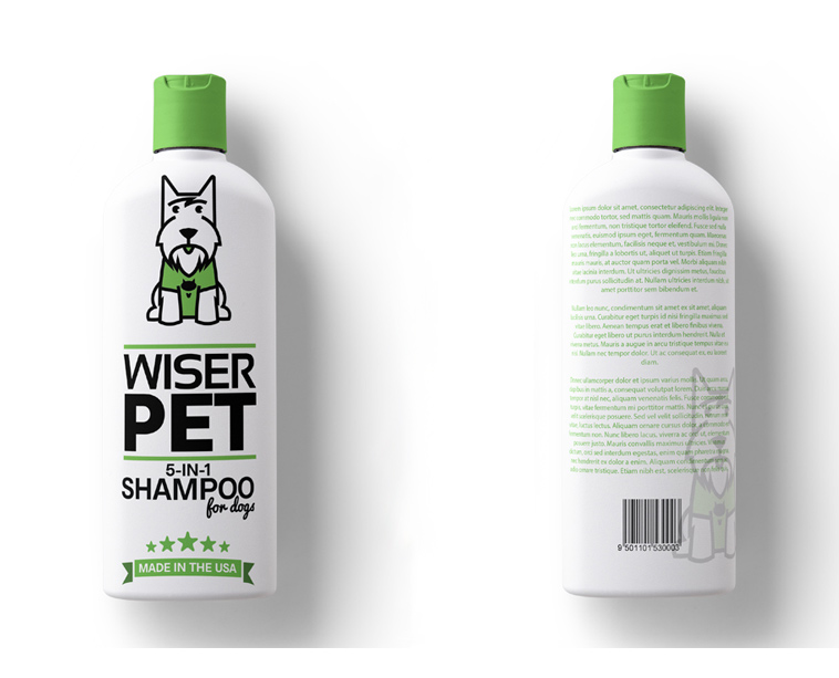 Dog Shampoo Packaging Design by Designoid